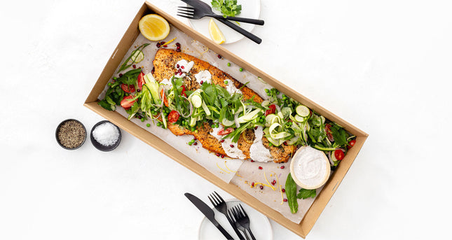 Steamed Salmon with Beans, Peas, Mint and Buttermilk Dressing