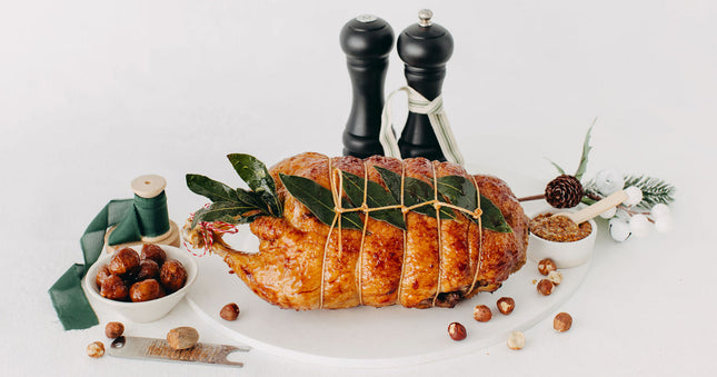 Roasted Duck Ballotine stuffed with Fig & Hazelnut