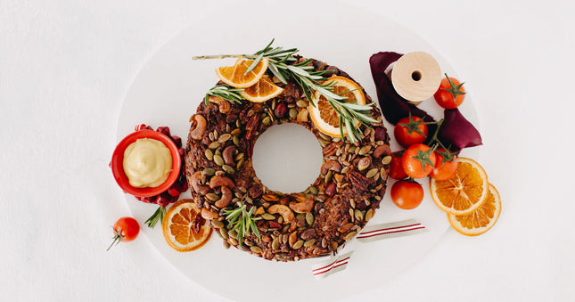 Festive Nut Roast with Hazelnuts, Pepitas & Sage