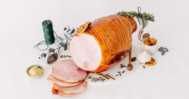 Glazed Honey & Mustard Champagne Ham