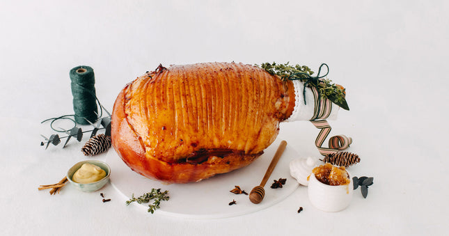 Glazed Honey & Mustard Champagne Ham